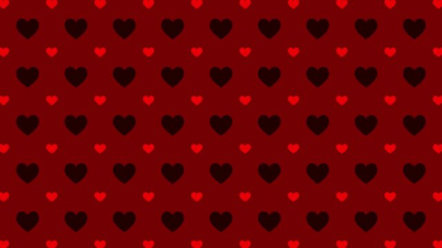 Red hearts pattern background for Valentine's day, mother's day and wedding.
