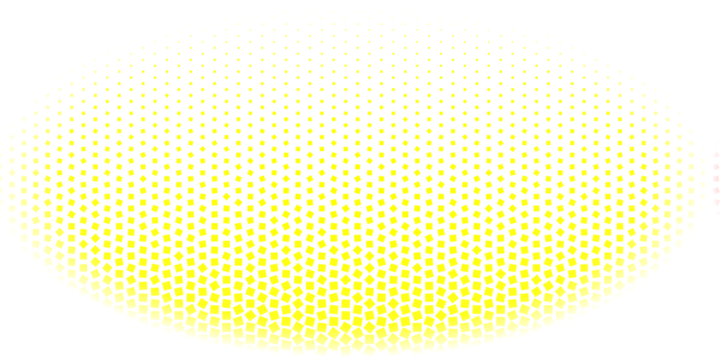 Bright Yellow Square Halftone Tiling Pattern, Abstract Geometric Ellipse Graphic for Energetic and Cheerful Web Design Backgrounds - Powered by Adobe