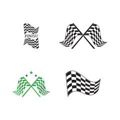 Race flag icon design