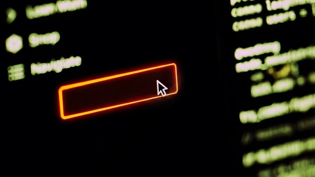 User Interface Close‑Up Highlighted Input Field with Cursor, UX UI Concept Command Line Manager Setup Progress Prompt Computer Code - Powered by Adobe