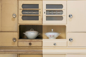 Aus alt mach neu - Restauration einer Küche vorher und nachher