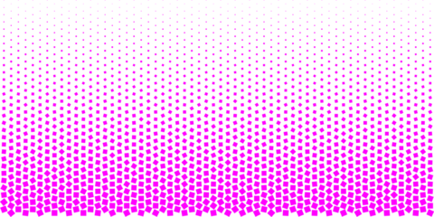 Magenta Pink Halftone Square Pattern Background, Abstract Geometric Mosaic Tiling Vector Illustration for Modern Web Design