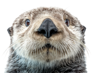 Curious Sea Otter Close-Up 
