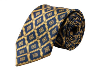 Elegant geometric tie design isolated on transparent background