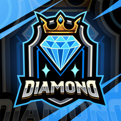 Diamond esport mascot logo design