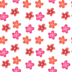 seamless pattern with flowers