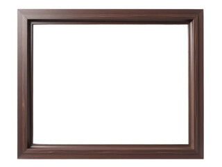 A picture frame sitting on a clean white surface