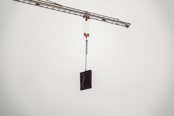 equipment at the construction site of a new building