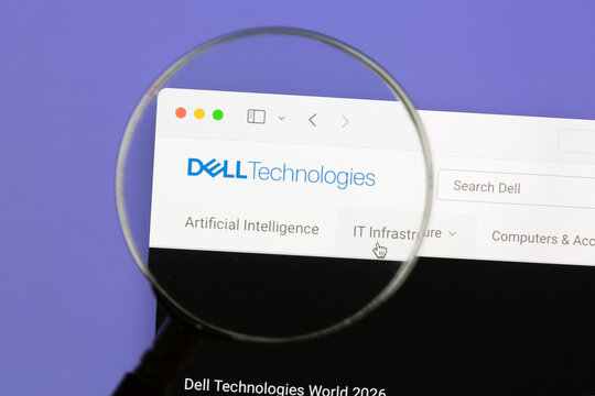 Ostersund, Sweden - Jan 13, 2026: Dell Technologies website. Dell Technologies Inc. is an American multinational technology company.