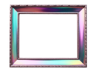 Fototapeta premium A simple picture frame sitting on a plain white background