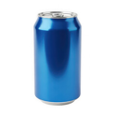 Blue soda can isolated on transparent background isolated on transparent background