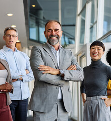 Portrait of a group of  businesspeople having a meeting in the office