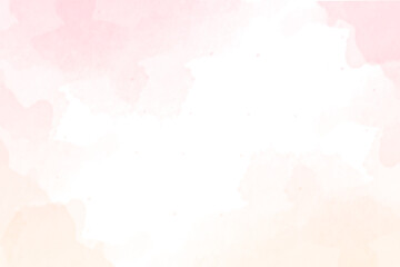 Obraz premium Soft Pink Peach Pastel Watercolor Abstract Background on Transparent PNG