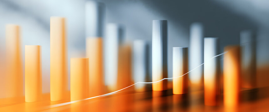 A chart combining bar chart and line chart - Powered by Adobe