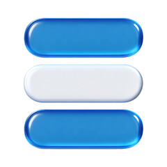 PNG Glossy blue white buttons design