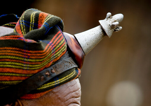 Profile Portrait Of A Borana Tribe Chief Wearing The Kalasha On His Forehead, Yabello, Omo Valley, Ethiopia