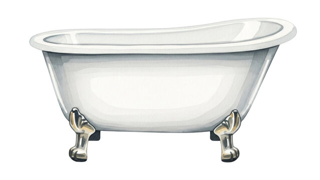 Bathtub with white tub in the middle tub is black background and.