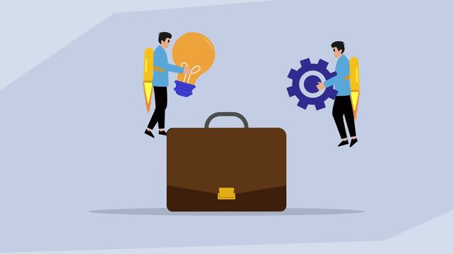 Combining Innovation and Strategy: Idea and Mechanism for Business cartoon animation