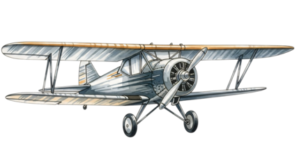 Small airplane with propeller on it wing and small propeller side plane.