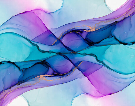 Smooth Liquid Gradient Texture in Pastel and Neon Colors