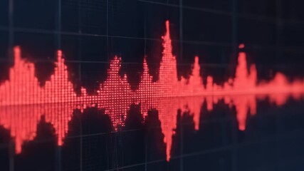 Digital audio waveform display - Powered by Adobe