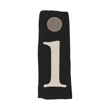 PNG Textured lowercase letter 'i'.