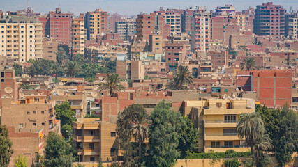 panoramic view of the city of Cairo, Egypt
