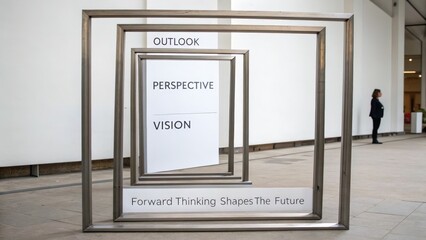 Structured Alignment of Three Minimalist Frames With Perspective and Vision Text