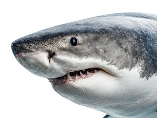 Naklejka premium Great White Shark Close-Up 