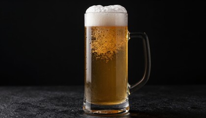 Celebratory toast with beer glasses a moment of friendship in a cozy bar environment capturing joy in a social setting