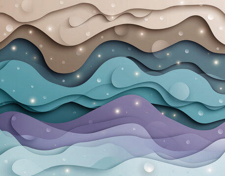Elegant Abstract Background with Soft Organic Shapes