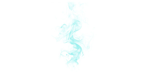 Serene wispy blue smoke plume gracefully rising isolated on deep black Mystical vapor effect elegant abstract