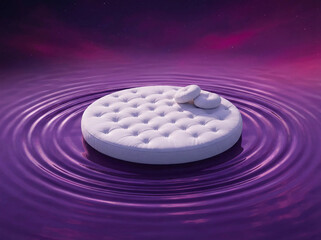 Luxury Round Bed on Water