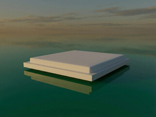 Minimalist Floating Podium