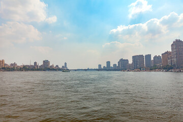 Obraz premium panoramic view of Cairo and the Nile River