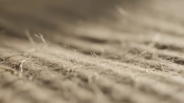 Close-up of textured sand surface with ripples and soft shadows.