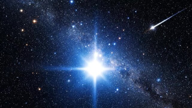 Milky Way galaxy with stars and nebula