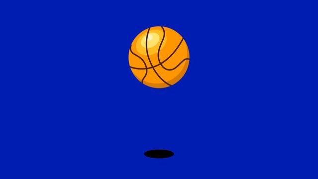 Bouncing basket balls cartoon animation