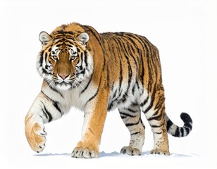 Obraz premium Tiger on a white background
