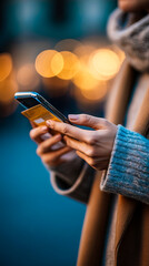 Exploring the urban night with a smartphone and a credit card in hand