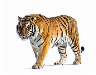 Fototapeta premium Tiger on a white background
