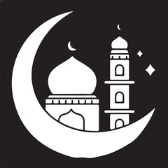 Obraz premium vector illustration of a mosque in istanbul