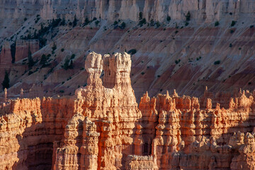 scenic Bryce Canyon with spectacular hoodoo rocks