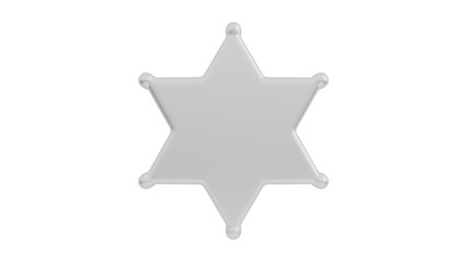 Obraz premium Transparent Star of David on Checkerboard Background