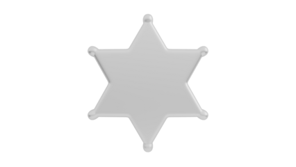 Transparent Star of David on Checkerboard Background