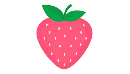 Strawberry Illustration - A Fresh and Vibrant Design for Summer.