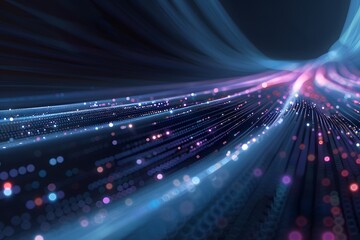 Professional abstract digital flow background with negative space