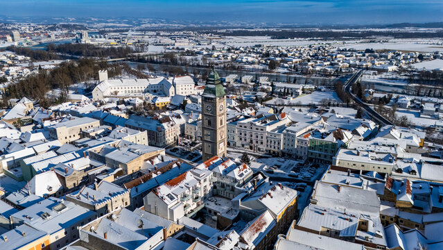 Winterliche Stadtansichten von Enns