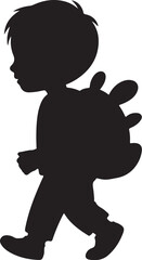 black silhouette of a man