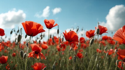 Fototapeta premium field of poppies